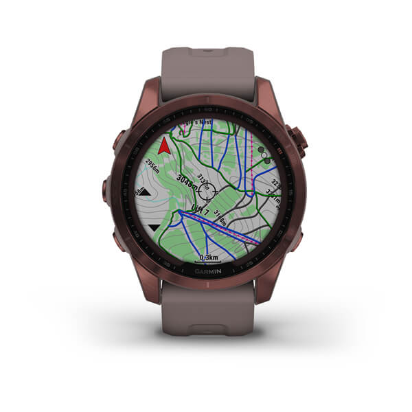 Fenix 7S Sapphire Solar ��������� �����-��������� � ��������-����� ����������� ��������