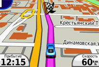 ������� ����� � ����� �������� Garmin nuvi 30, 40, 50